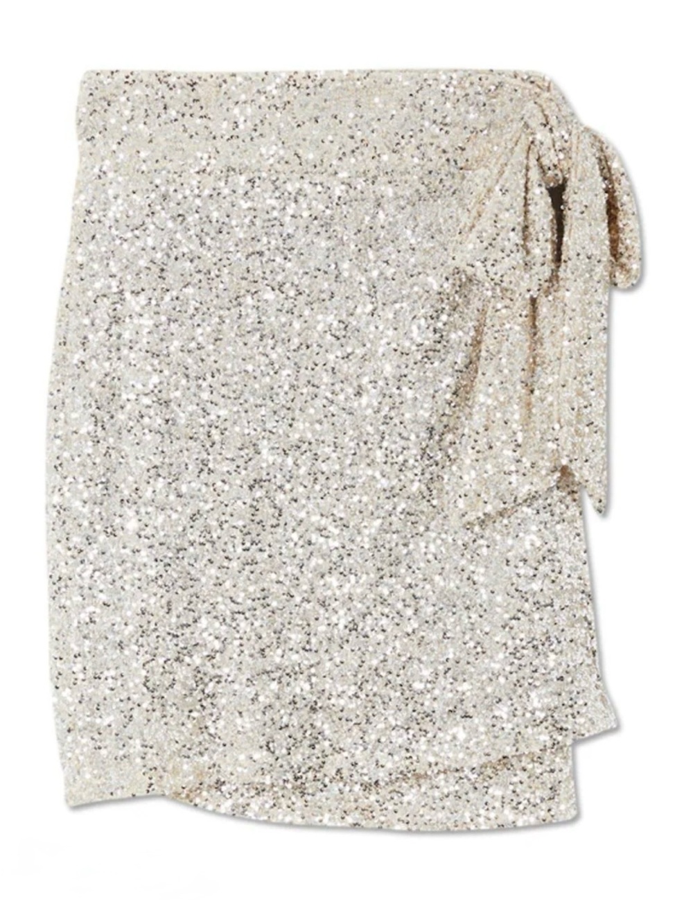 Never Fully Dressed | Silver Sequin Mini Jaspre Skirt, 18 NWT